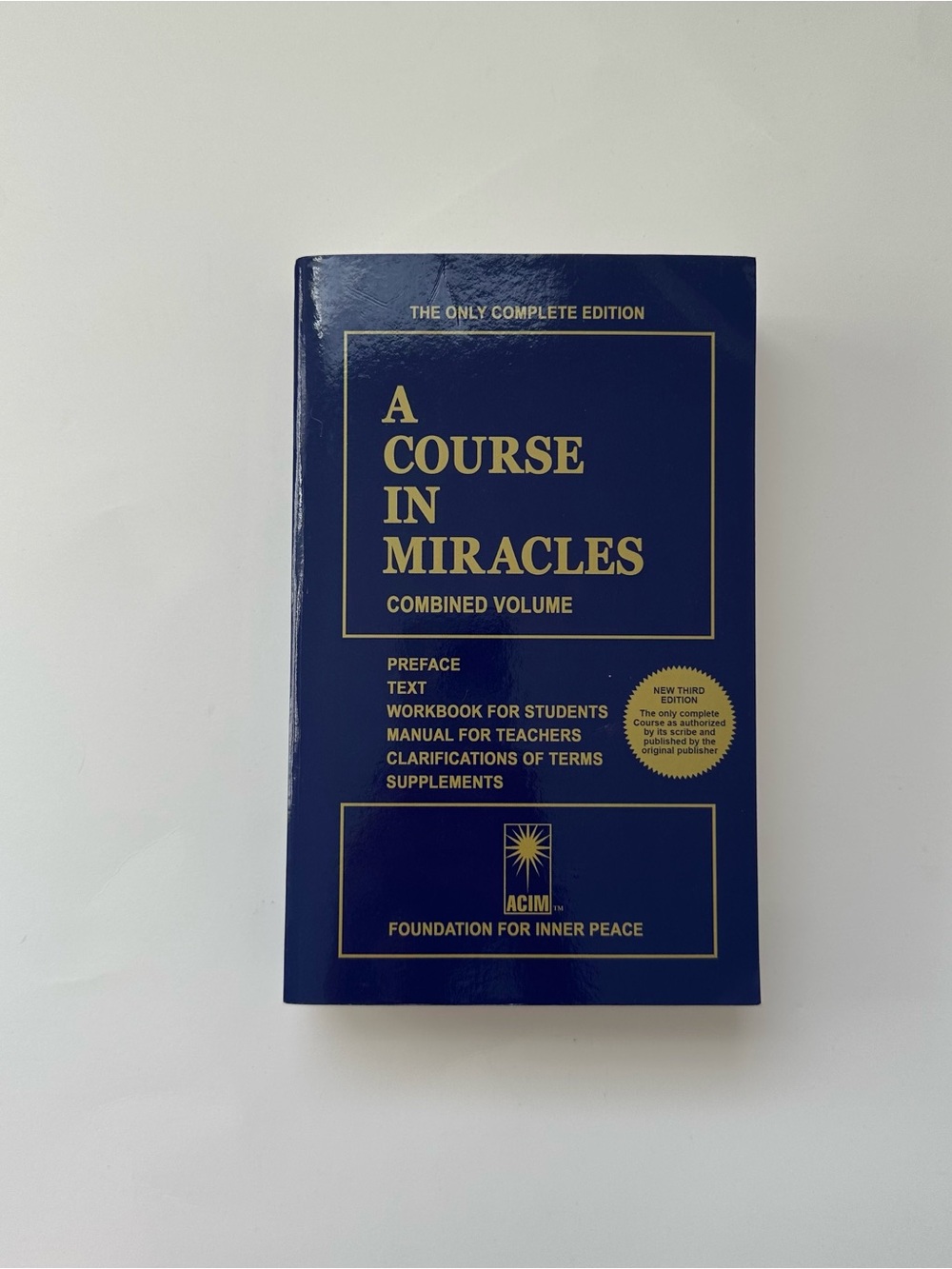A Course In Miracles: Combined Volume Quality Paperback Book - Picture 2 of 3